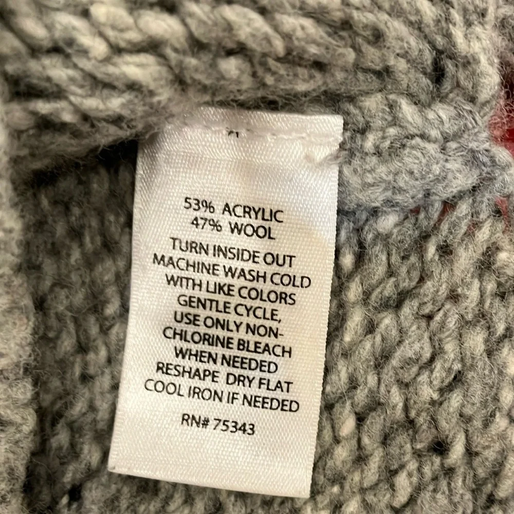 Kenar wool blend heather Gray Crew Neck Sweater - Picture 3 of 15